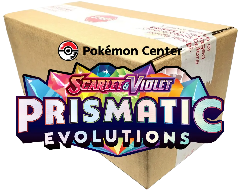 Prismatic Evolutions: Pokemon Center Elite Trainer Box Case