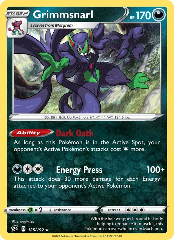 Grimmsnarl - 125/209 - Rebel Clash