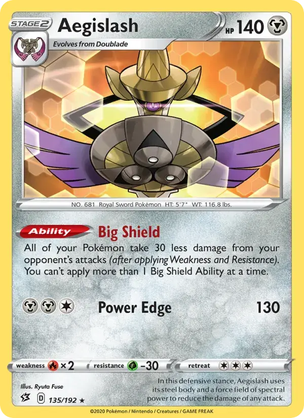 Aegislash - 135/209 - Rebel Clash