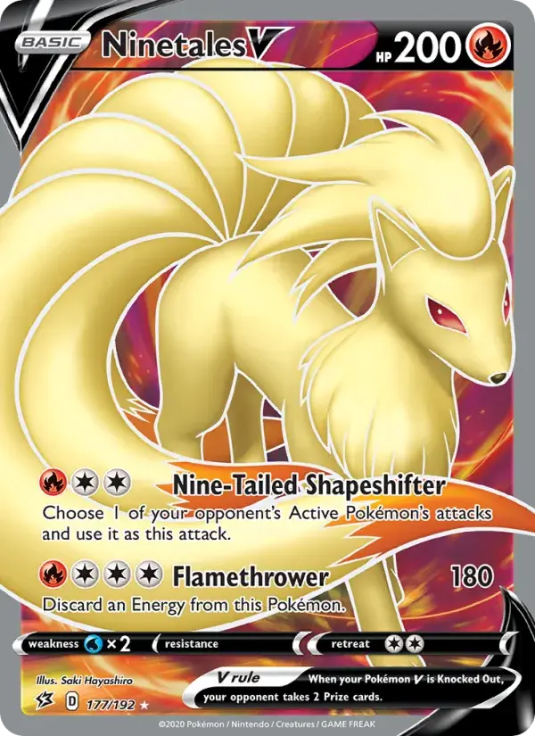Ninetales V - 177/209 - Rebel Clash