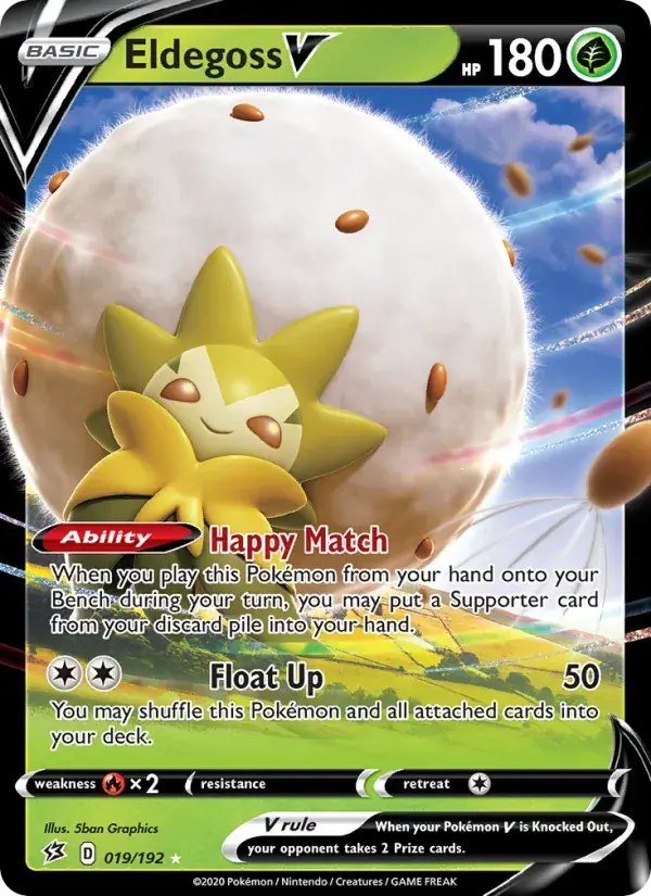Eldegoss V - 19/209 - Rebel Clash