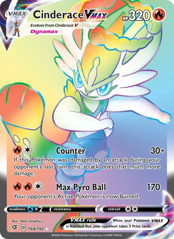 Cinderace VMAX - 194/209 - Rebel Clash