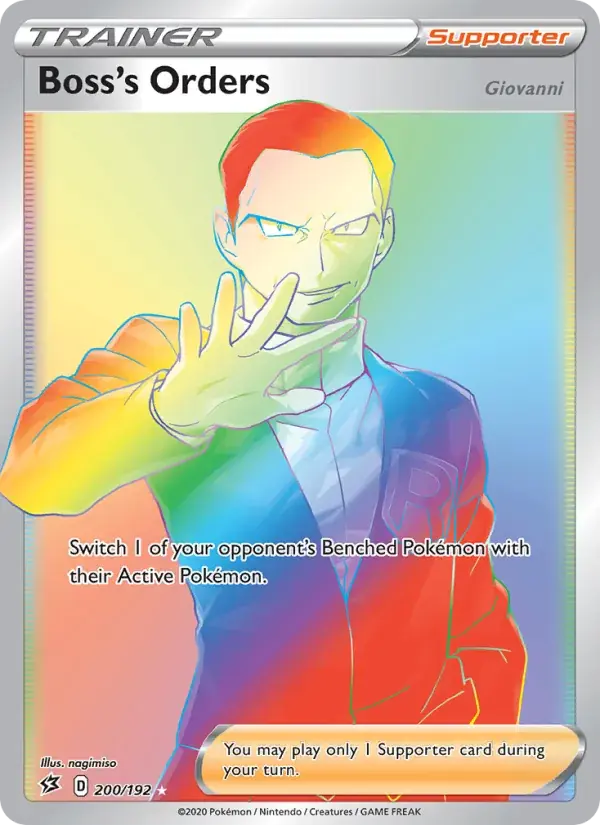 Boss's Orders (Giovanni) - 200/209 - Rebel Clash