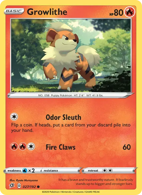Growlithe - 27/209 - Rebel Clash