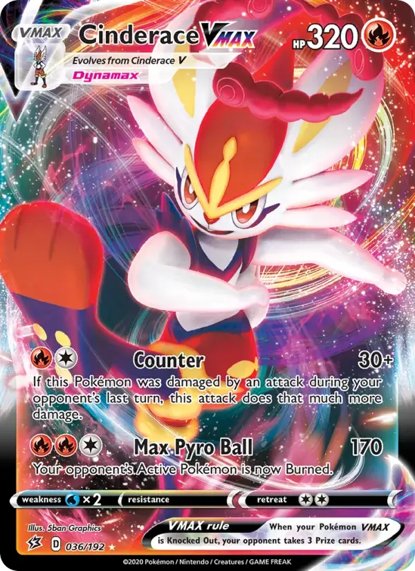 Cinderace VMAX - 36/209 - Rebel Clash