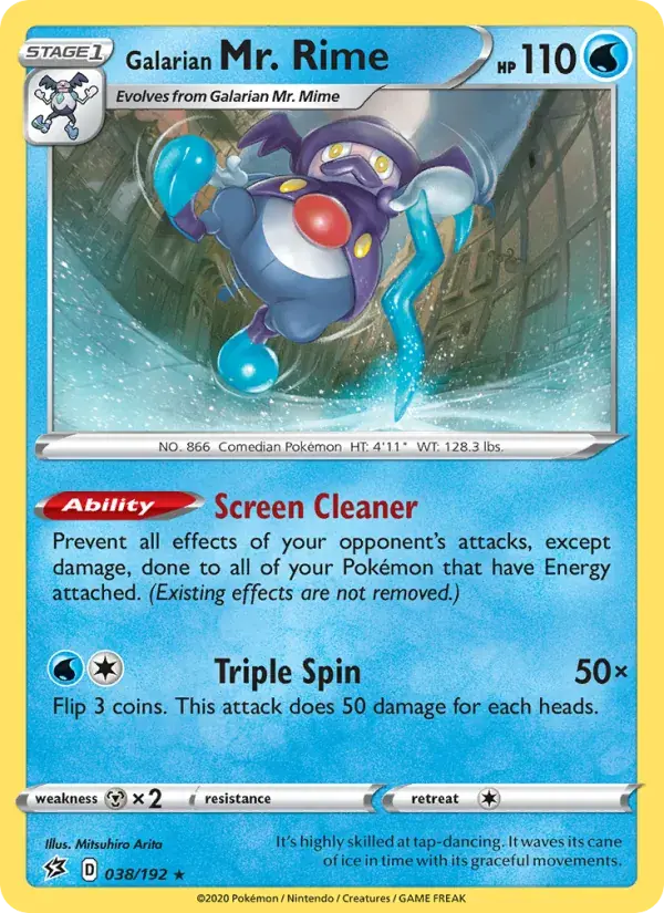 Galarian Mr. Rime - 38/209 - Rebel Clash