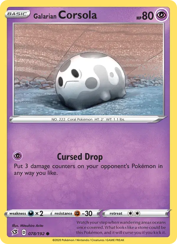 Galarian Corsola - 78/209 - Rebel Clash