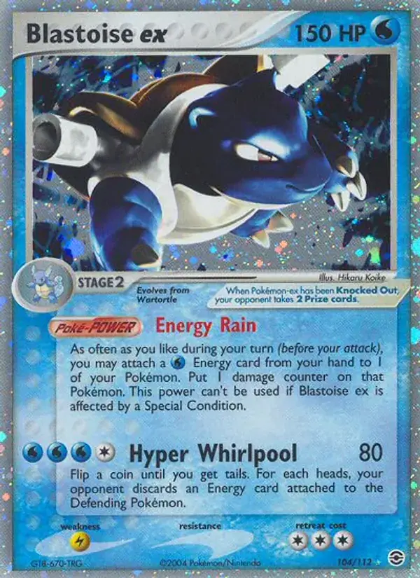 Blastoise ex - 104/116 - FireRed & LeafGreen