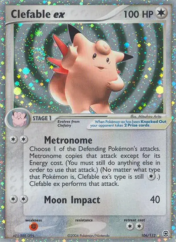 Clefable ex - 106/116 - FireRed & LeafGreen