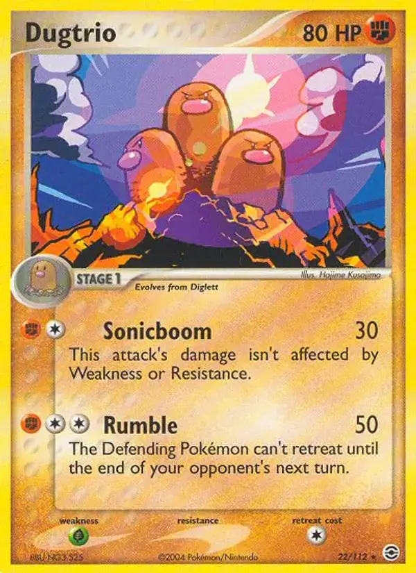 Dugtrio - 22/116 - FireRed & LeafGreen
