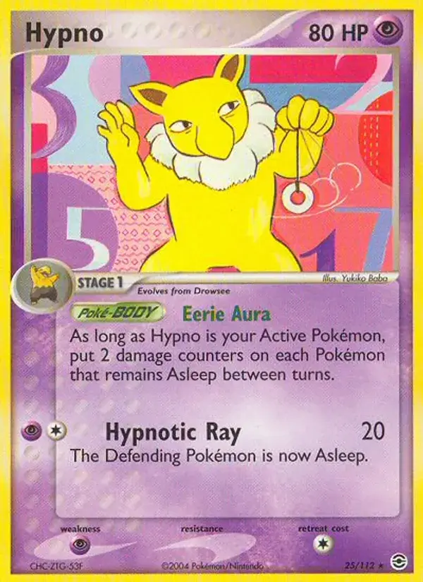 Hypno - 25/116 - FireRed & LeafGreen