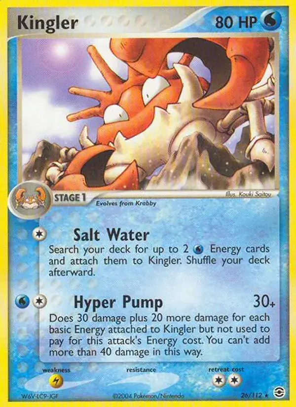 Kingler - 26/116 - FireRed & LeafGreen