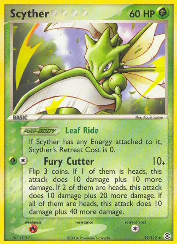 Scyther - 29/116 - FireRed & LeafGreen