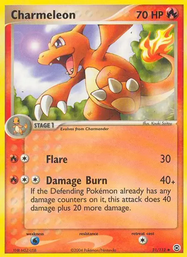 Charmeleon - 31/116 - FireRed & LeafGreen