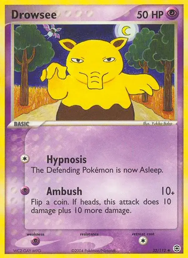 Drowzee - 32/116 - FireRed & LeafGreen