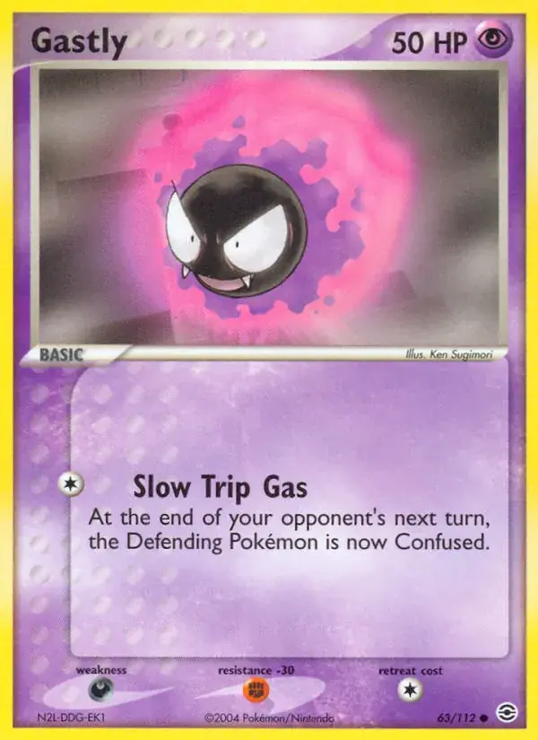 Gastly - 63/116 - FireRed & LeafGreen