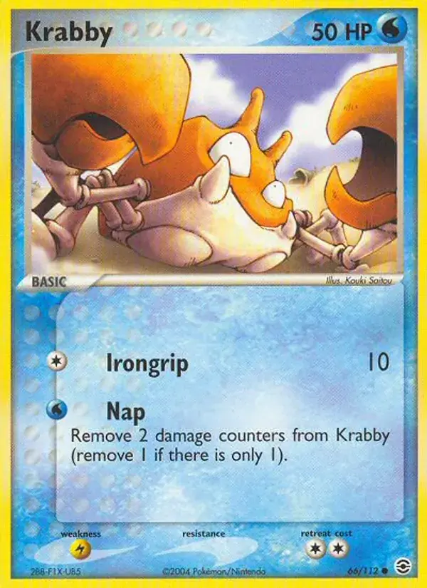 Krabby - 66/116 - FireRed & LeafGreen