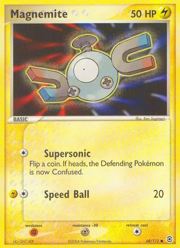 Magnemite - 68/116 - FireRed & LeafGreen