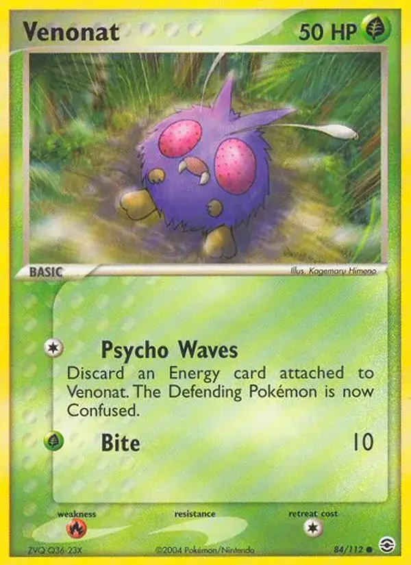 Venonat - 84/116 - FireRed & LeafGreen