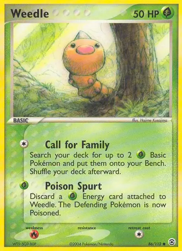 Weedle - 86/116 - FireRed & LeafGreen