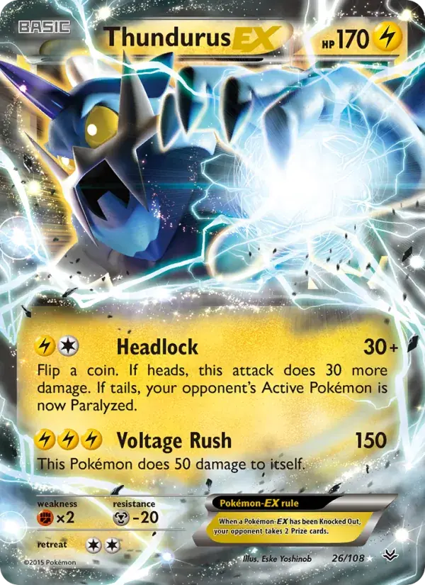 Thundurus EX - 26/112 - Roaring Skies