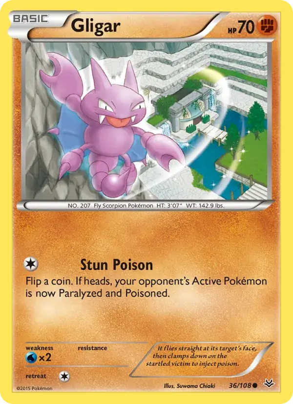 Gligar - 36/112 - Roaring Skies