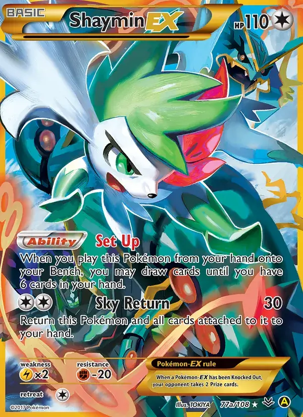 Shaymin EX - 77a/112 - Roaring Skies