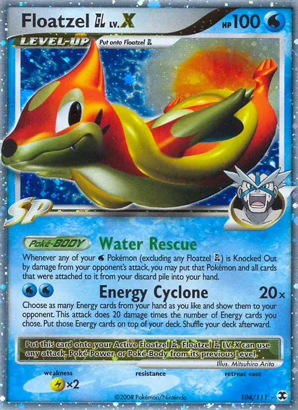 Floatzel GL LV.X - 104/120 - Rising Rivals