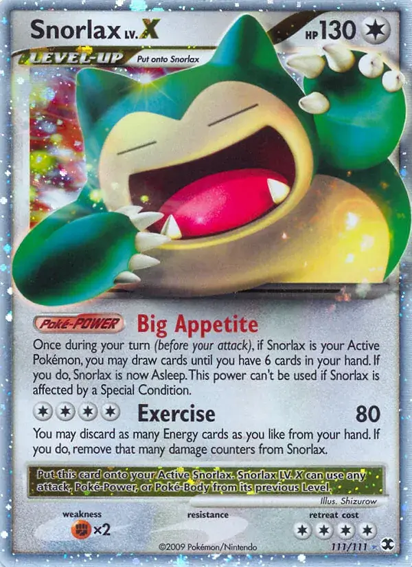 Snorlax LV.X - 111/120 - Rising Rivals