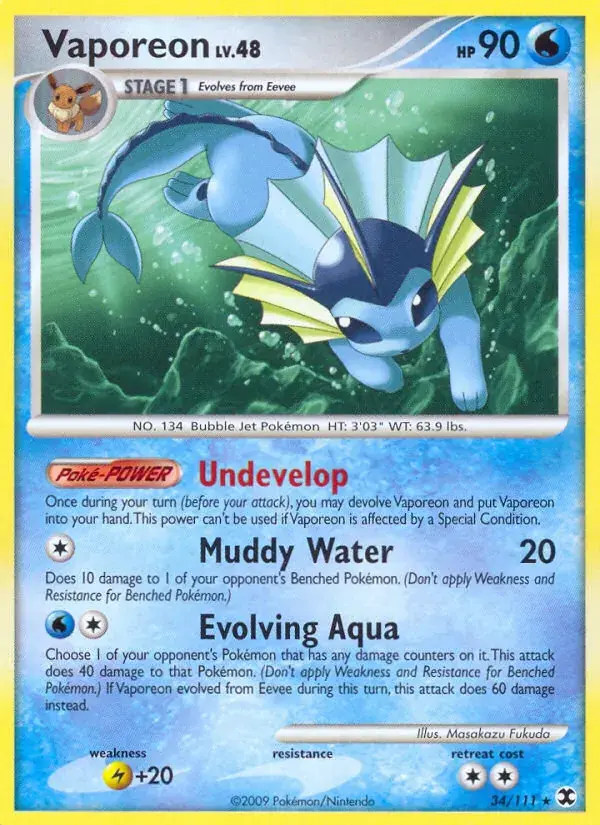 Vaporeon - 34/120 - Rising Rivals