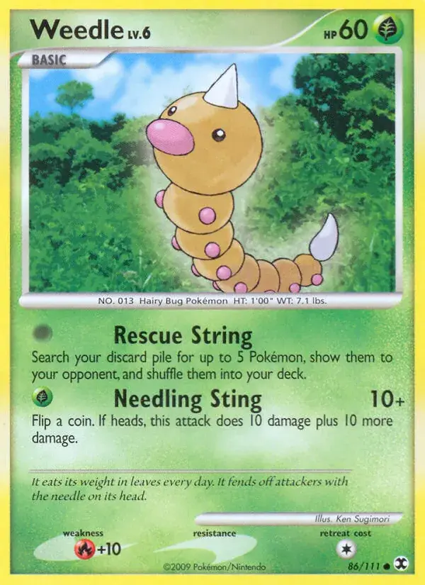 Weedle - 86/120 - Rising Rivals