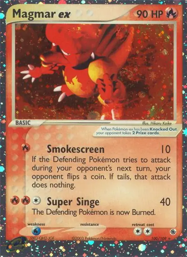 Magmar ex - 100/109 - Ruby & Sapphire
