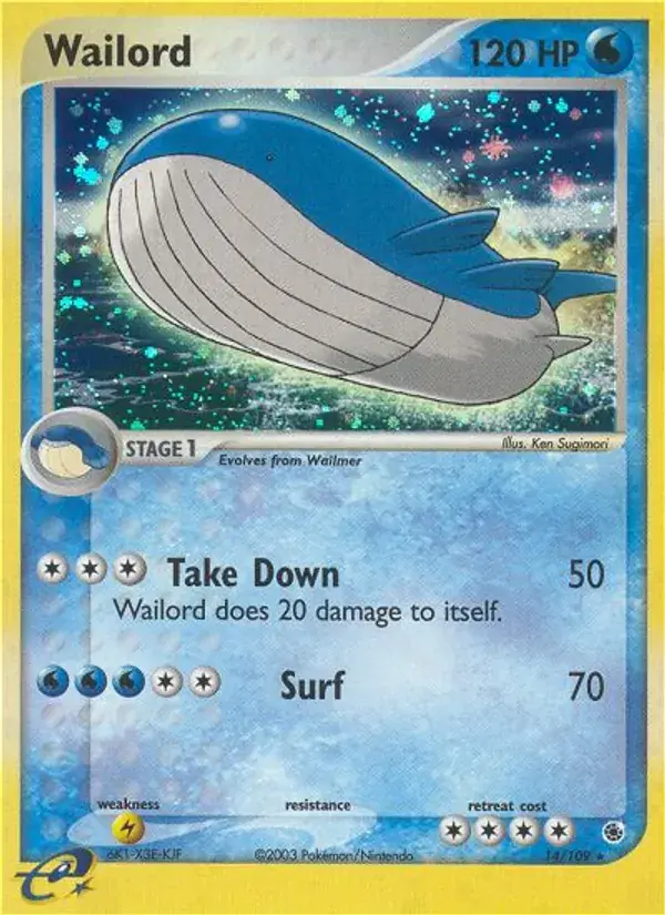 Wailord - 14/109 - Ruby & Sapphire