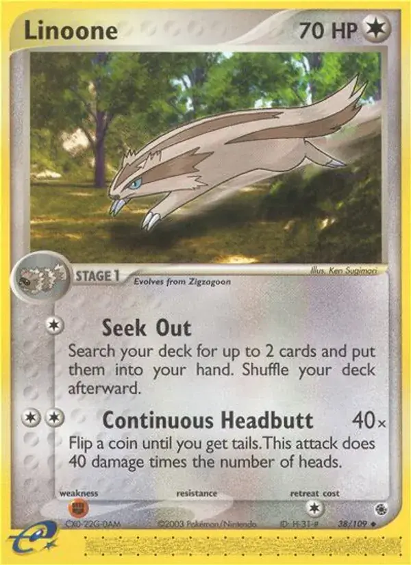 Linoone - 38/109 - Ruby & Sapphire