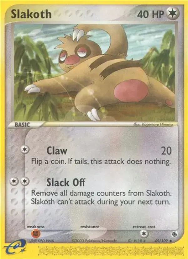 Slakoth - 45/109 - Ruby & Sapphire