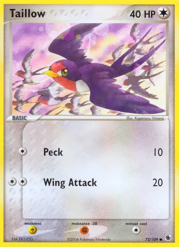 Taillow - 72/109 - Ruby & Sapphire