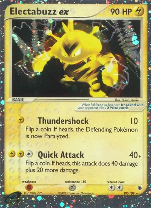 Electabuzz ex - 97/109 - Ruby & Sapphire