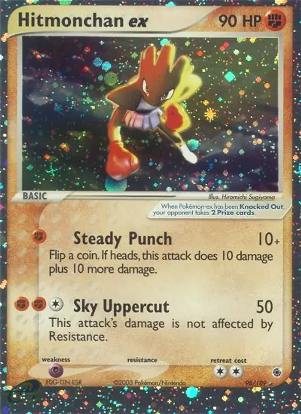 Hitmonchan ex - 98/109 - Ruby & Sapphire