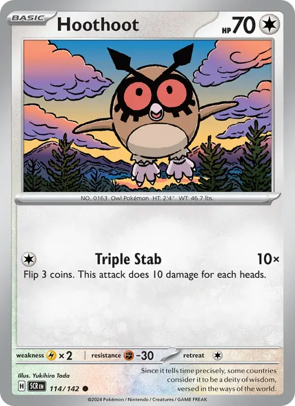 Hoothoot - 114/175 - Stellar Crown