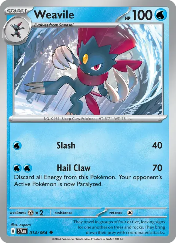 Weavile - 014/099 - Shrouded Fable