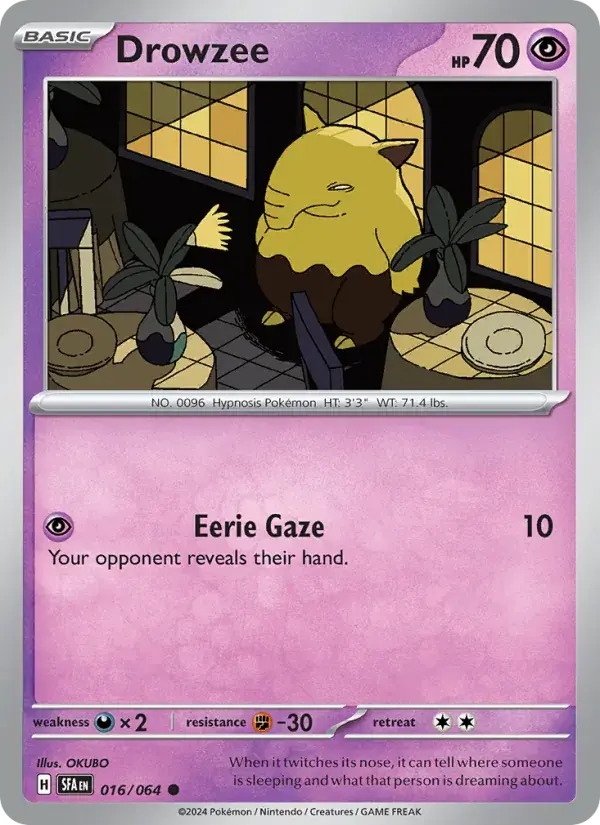 Drowzee - 016/099 - Shrouded Fable