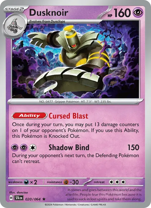 Dusknoir - 020/099 - Shrouded Fable
