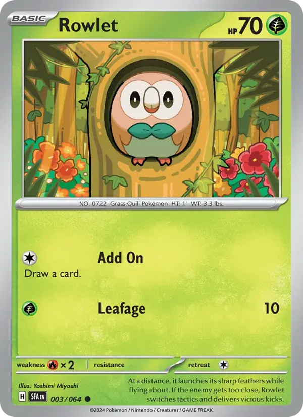 Rowlet - 003/099 - Shrouded Fable
