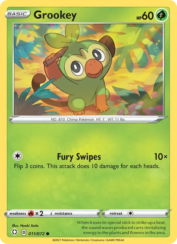 Grookey - 11/73 - Shining Fates
