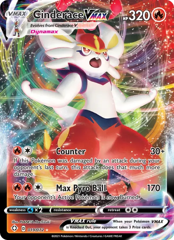 Cinderace VMAX - 19/73 - Shining Fates
