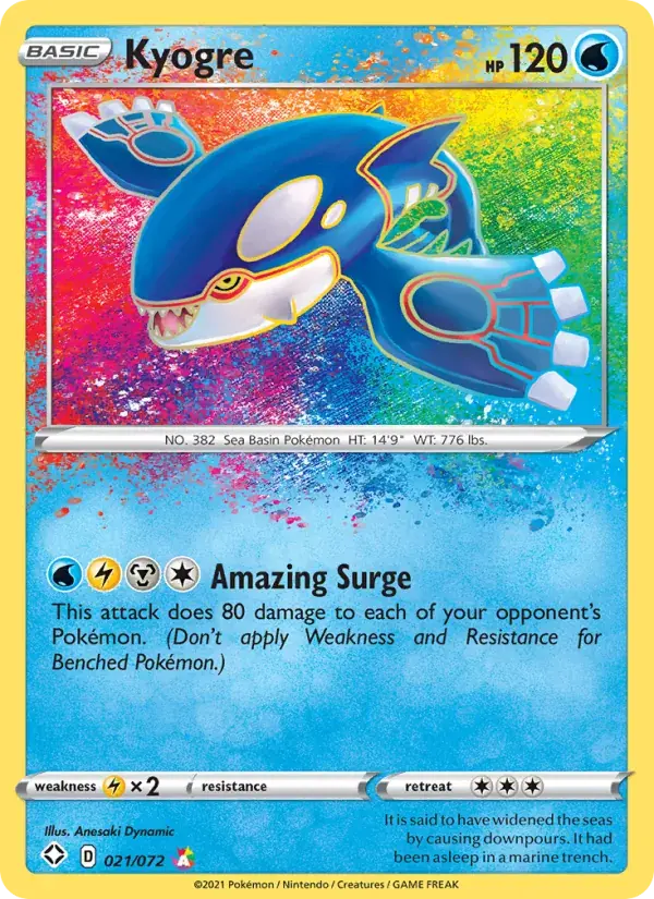 Kyogre - 21/73 - Shining Fates