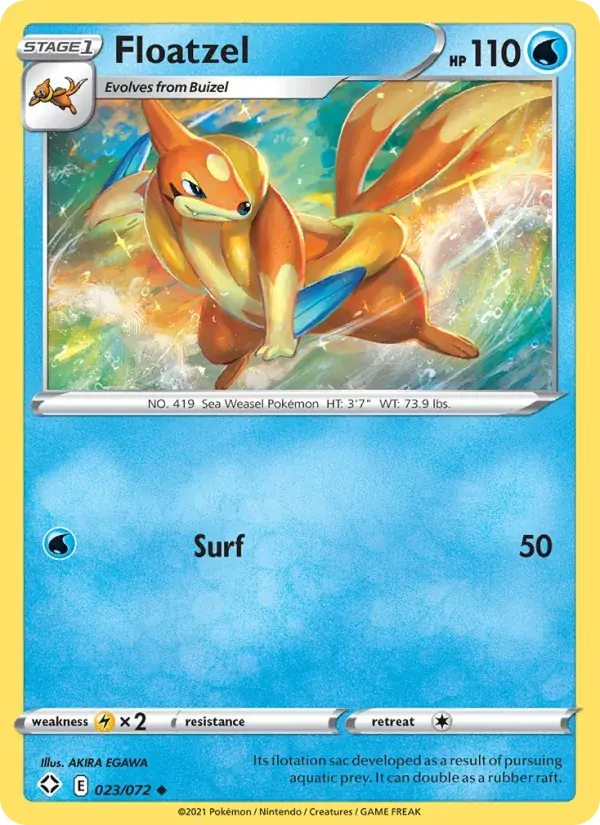 Floatzel - 23/73 - Shining Fates