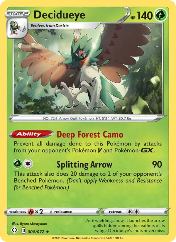 Decidueye - 8/73 - Shining Fates