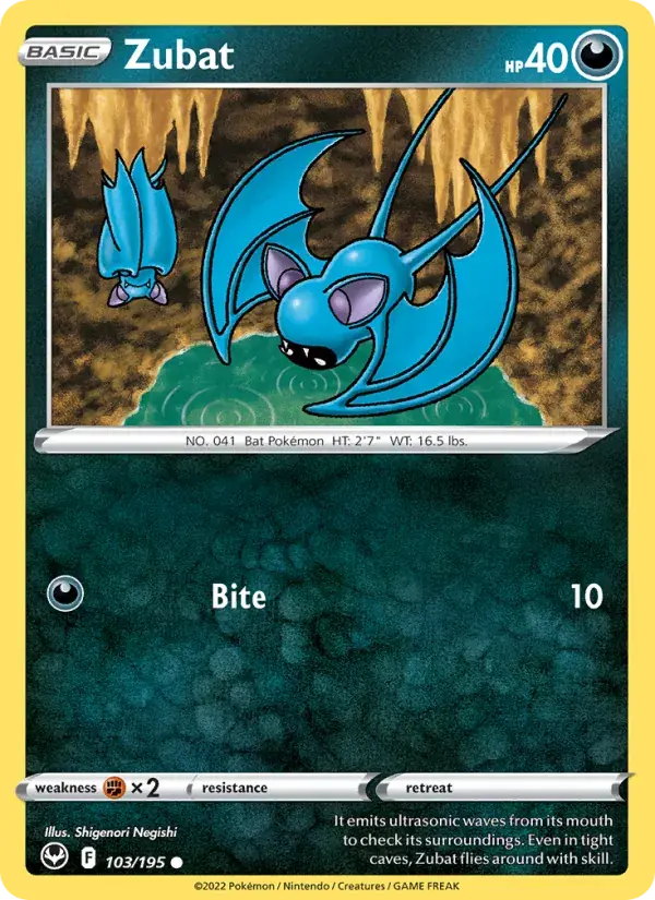 Zubat - 103/215 - Silver Tempest