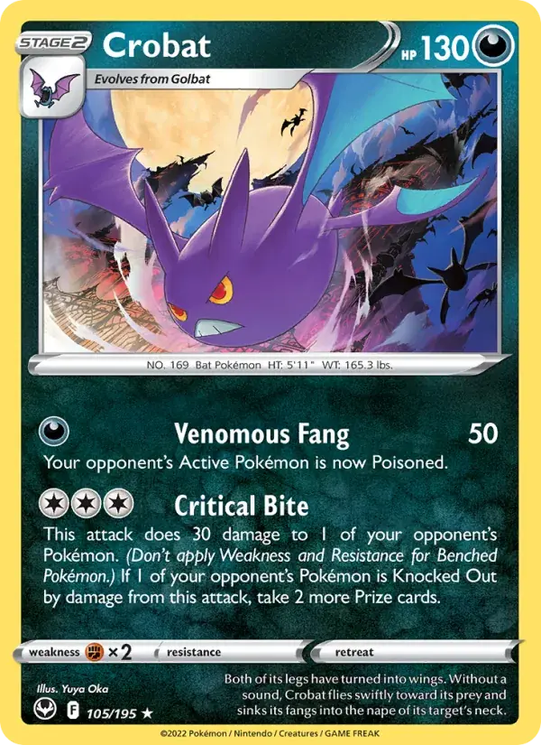 Crobat - 105/215 - Silver Tempest